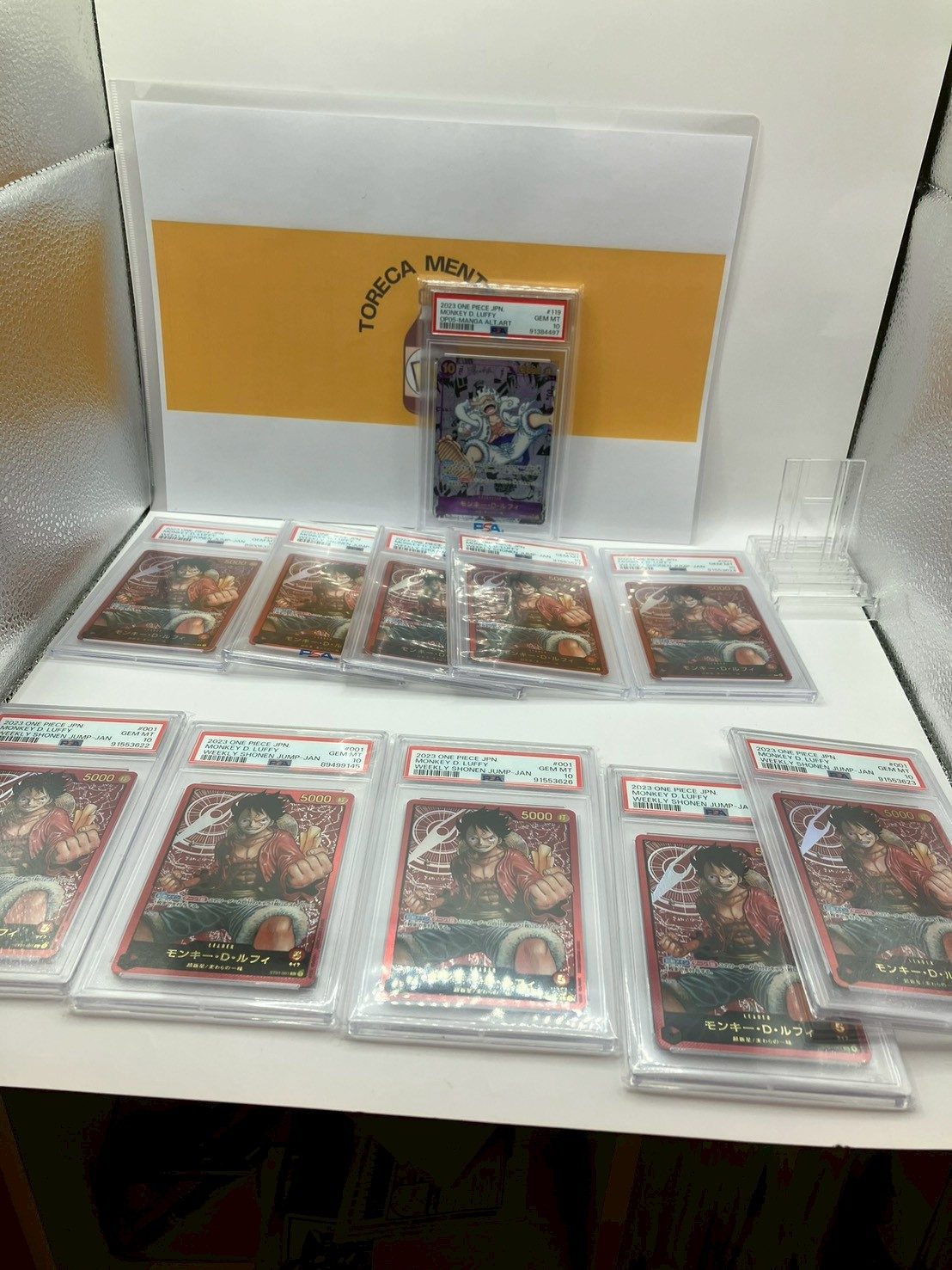 鑑定済みPSAスラブのコレクション