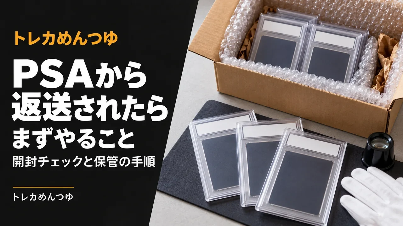 PSAから返送されたらまずやること|開封チェックと保管の手順。